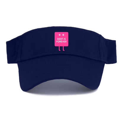 DEBT IS FOREVER | Immortal credit card - Visor - Navy