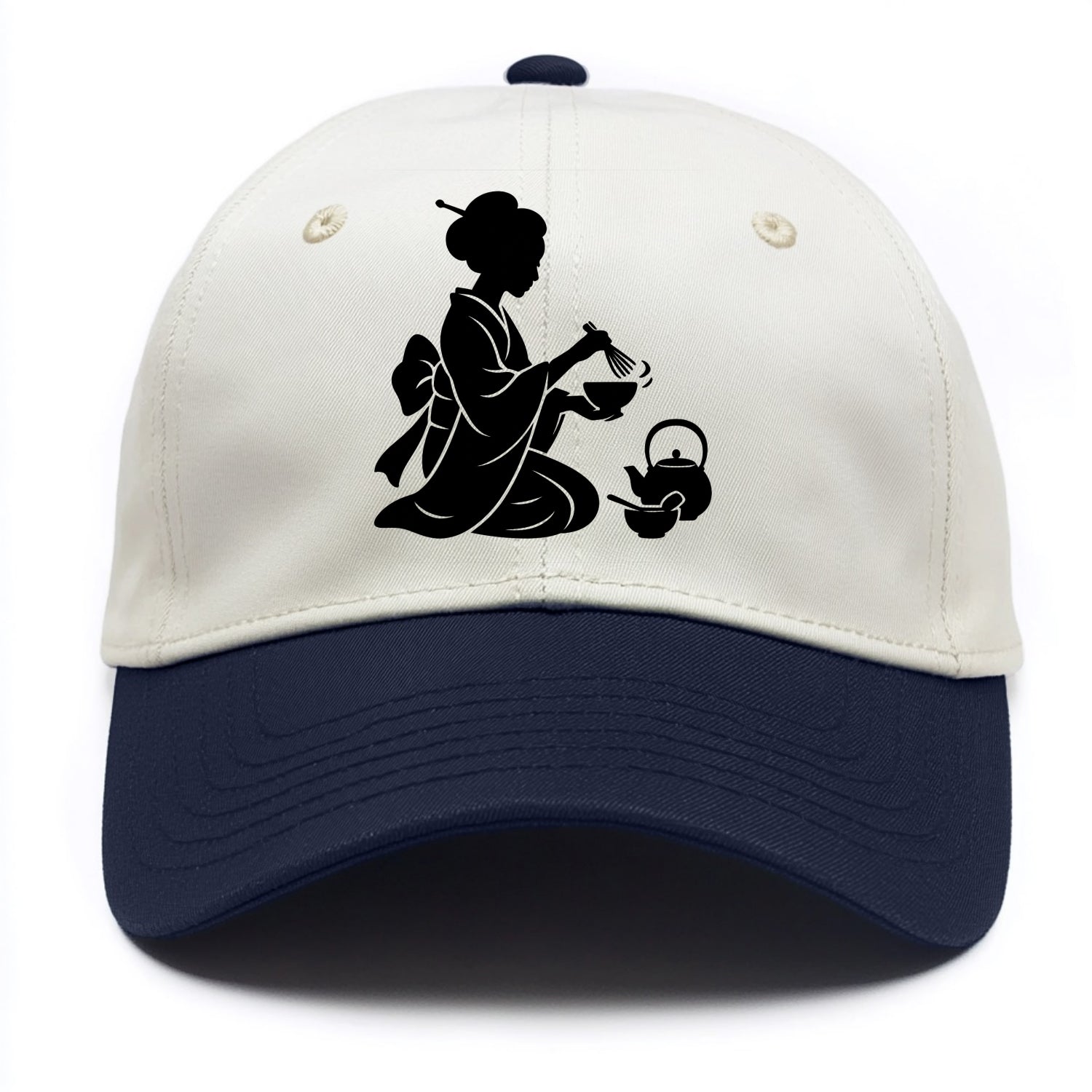 Geisha traditional tea ceremony - Two Tone Cap - Navy