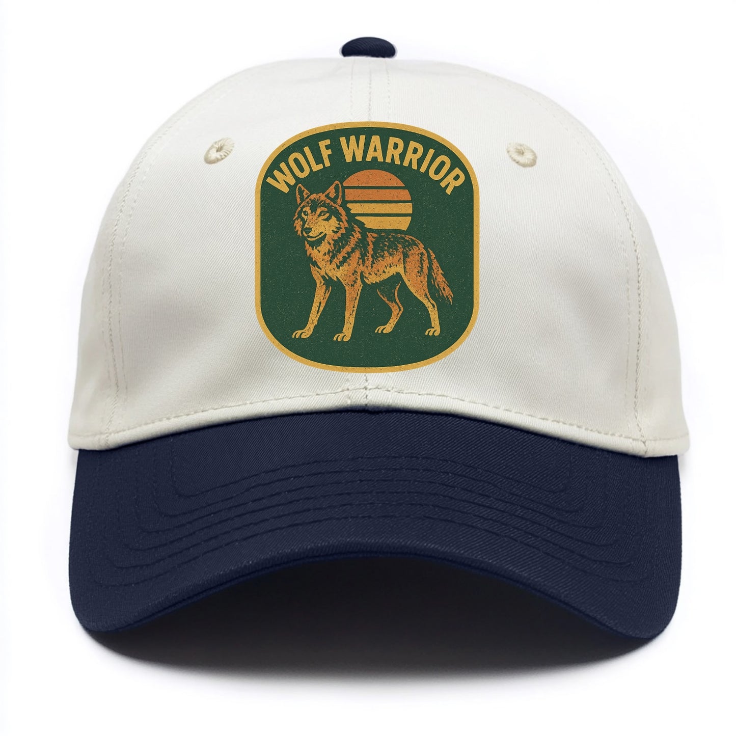 Wolf Warrior  - Two Tone Cap - Navy