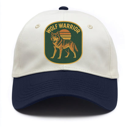 Wolf Warrior  - Two Tone Cap - Navy