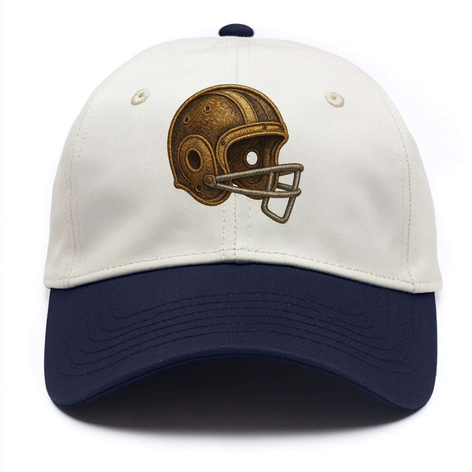 Football Helmet  - Two Tone Cap - Navy