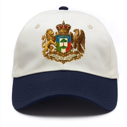 Equatorial Guinea Silk Cotton Tree Emblem - Two Tone Cap - Navy