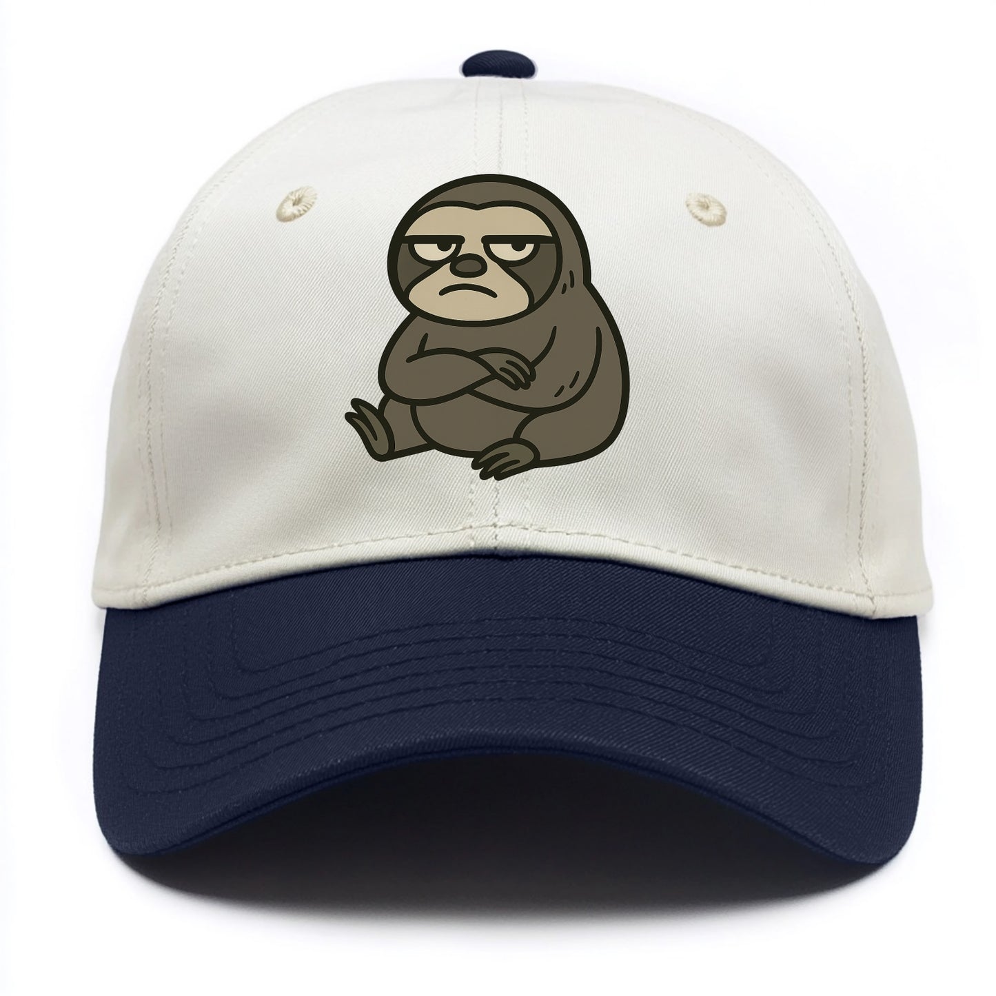 The Sloth Judging Silently - Two Tone Cap - Navy