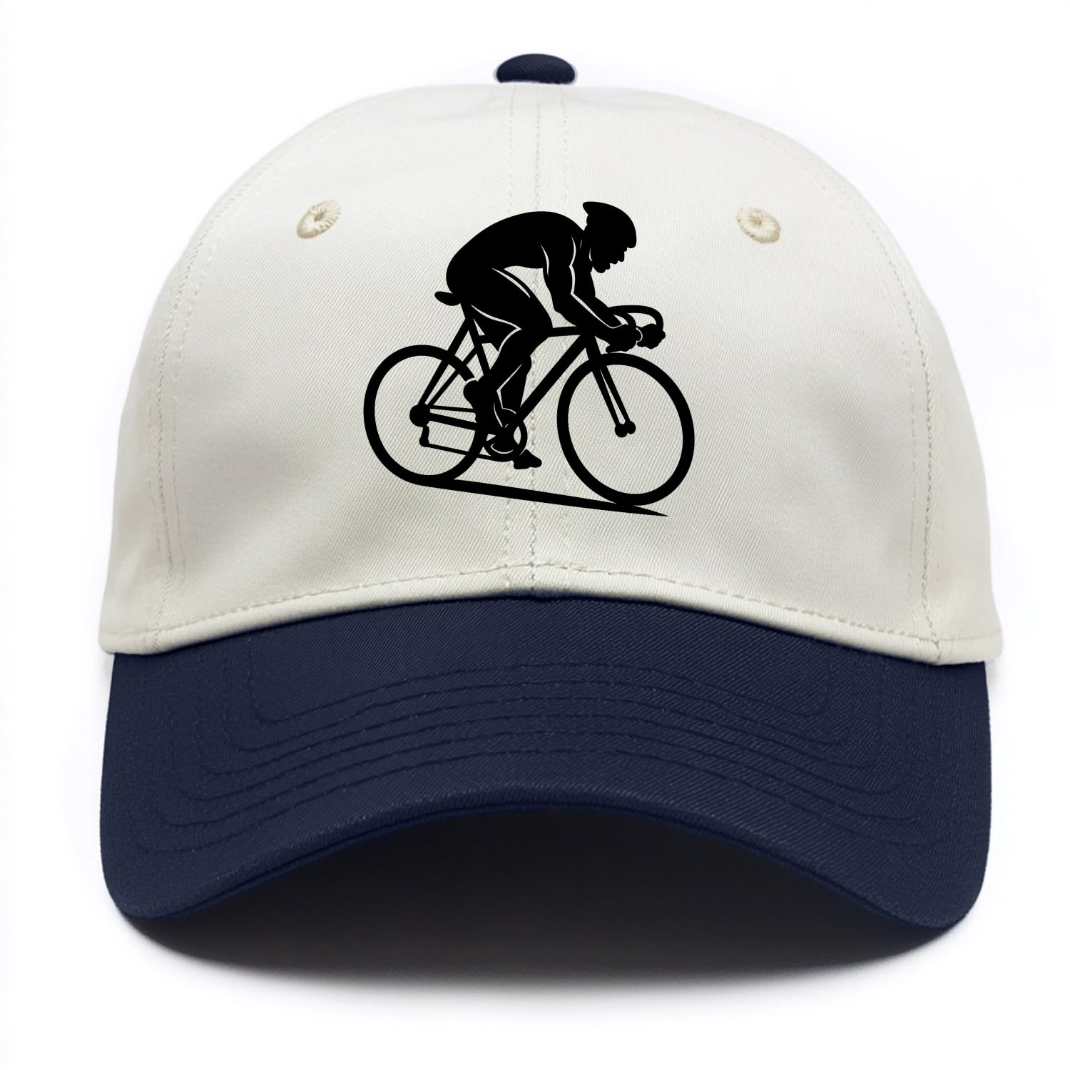 Sprint cyclist racing stance - Two Tone Cap - Navy