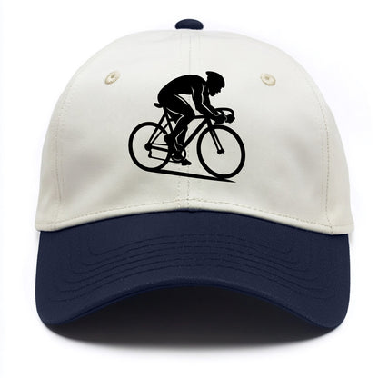 Sprint cyclist racing stance - Two Tone Cap - Navy