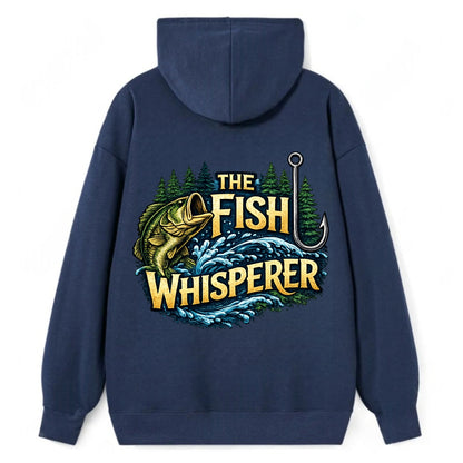 Fish Whisperer - Classic Pullover Hoodie - Navy