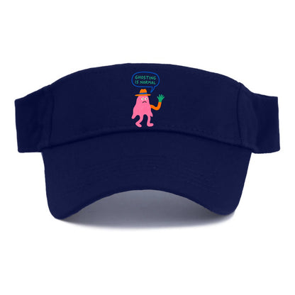 GHOSTING IS NORMAL | Transparent ghost texting - Visor - Navy
