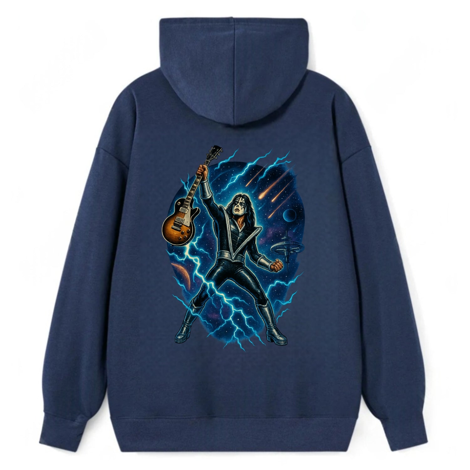 Ace Frehley Cosmic Solo - Classic Pullover Hoodie - Navy