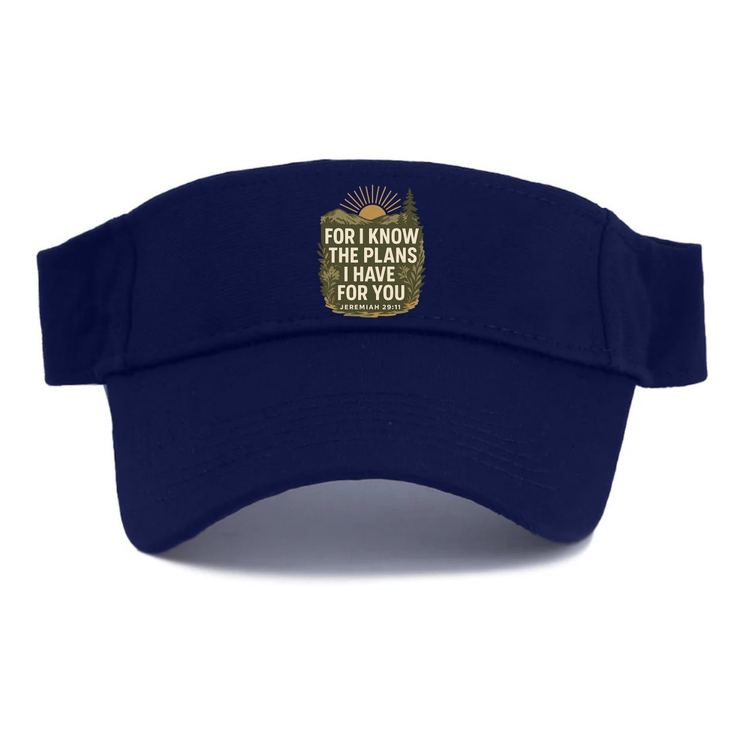 Jeremiah 29:11 Sunrise - Visor - Navy