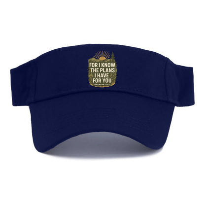 Jeremiah 29:11 Sunrise - Visor - Navy