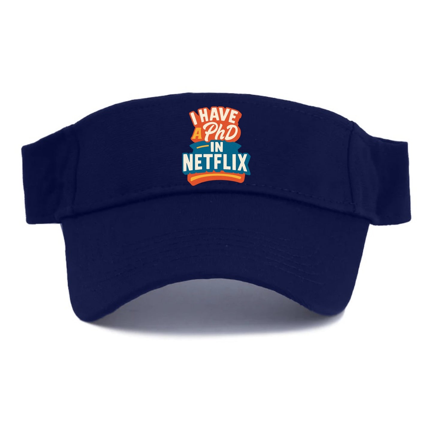I Have A PhD In Netflix - Visor - Navy