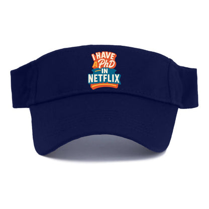 I Have A PhD In Netflix - Visor - Navy