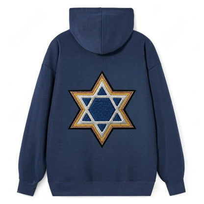 Star of David - Classic Pullover Hoodie - Navy