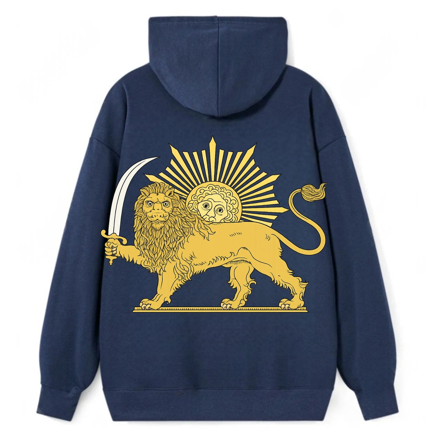 Shir O Khorshid - Classic Pullover Hoodie - Navy