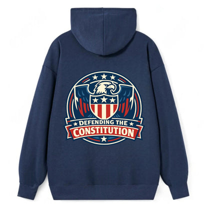 Defend Constitution - Classic Pullover Hoodie - Navy
