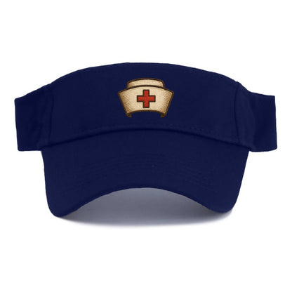 Nurse Cap  - Visor - Navy