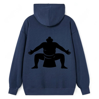 Japanese sumo wrestler ceremonial stance - Classic Pullover Hoodie - Navy