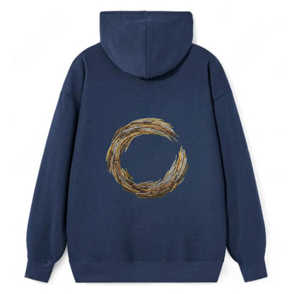 Enso Circle - Classic Pullover Hoodie - Navy