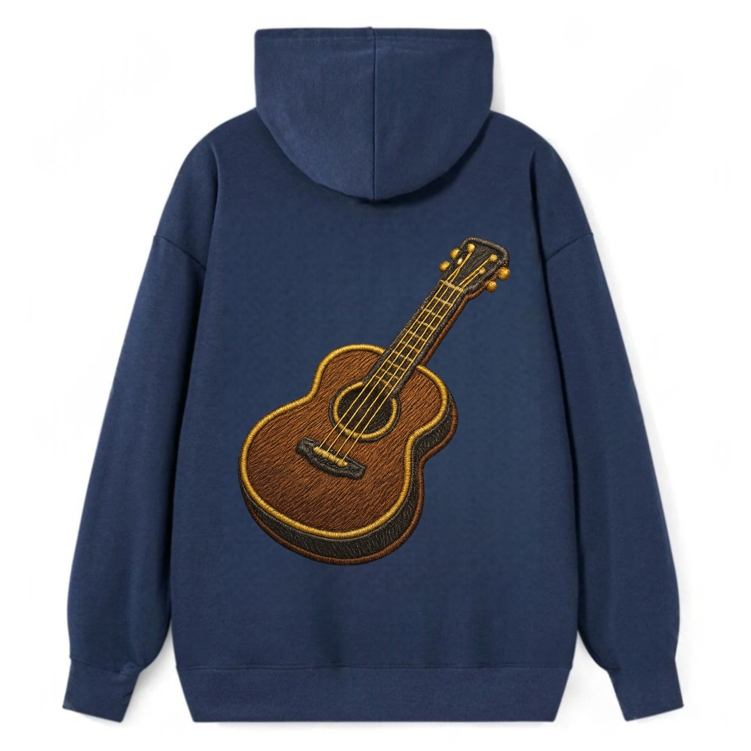 Vintage Guitar  - Classic Pullover Hoodie - Navy
