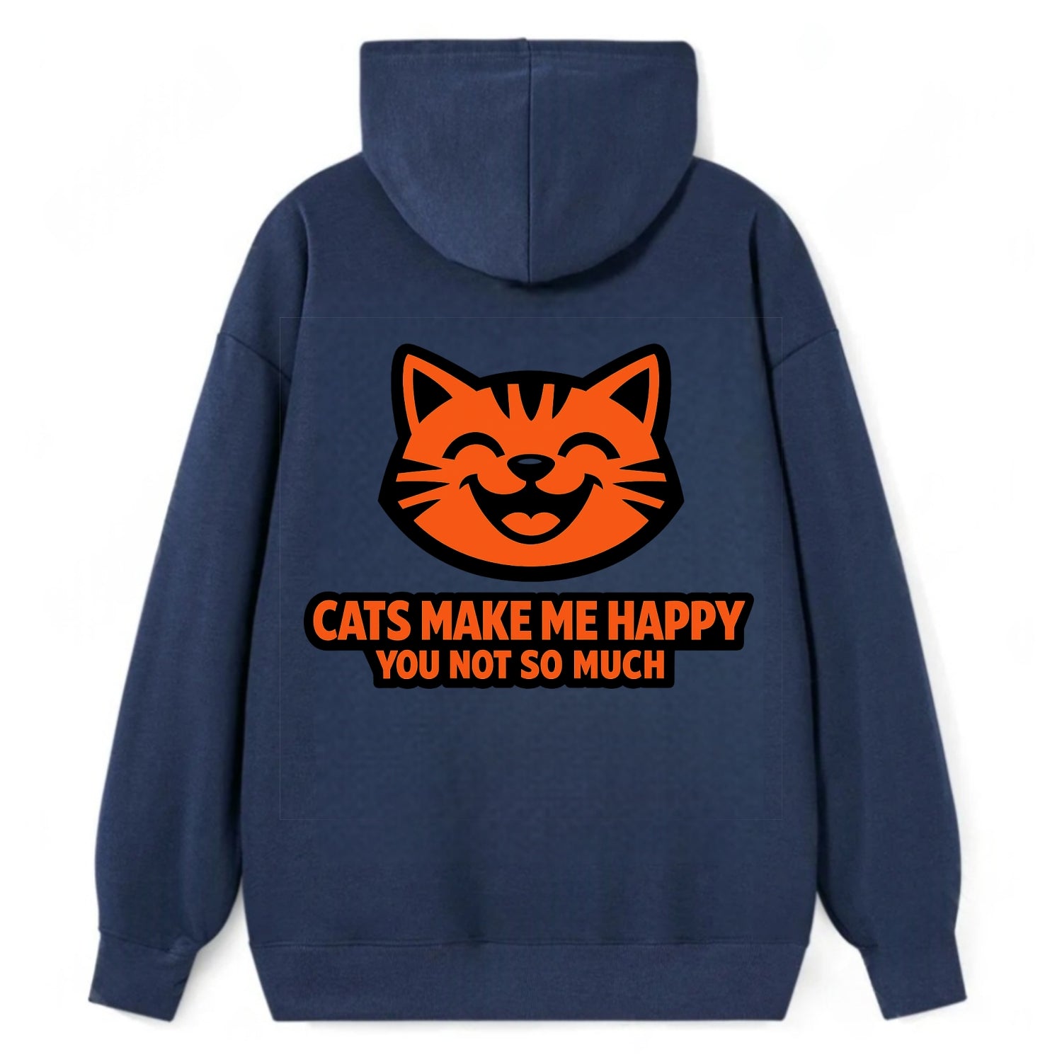 Feline Joy and Sassy Truths - Classic Pullover Hoodie - Navy