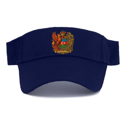 Azerbaijan Fire Phoenix Emblem  - Visor - Navy
