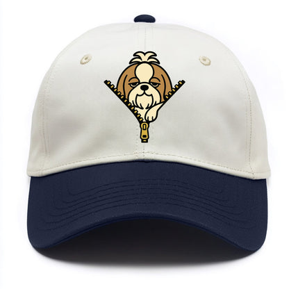 Shih Tzu - Two Tone Cap - Navy