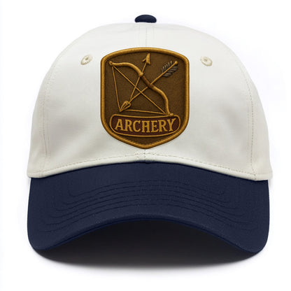 Bow and arrow crossed - archery enthusiast - Two Tone Cap - Navy