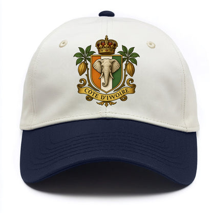 Ivory Coast Royal Logo  - Two Tone Cap - Navy