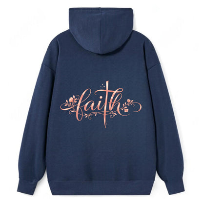 Faith - Classic Pullover Hoodie - Navy