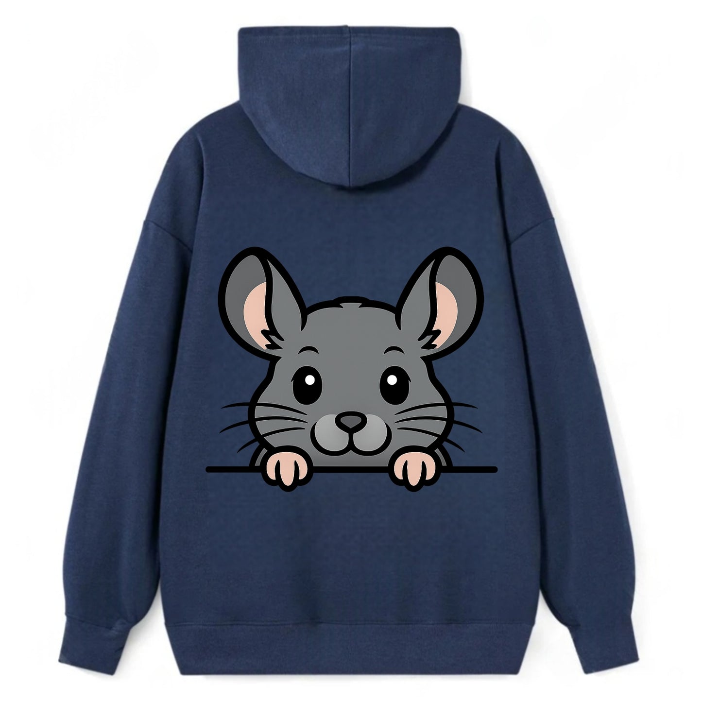 Chinchilla  - Classic Pullover Hoodie - Navy