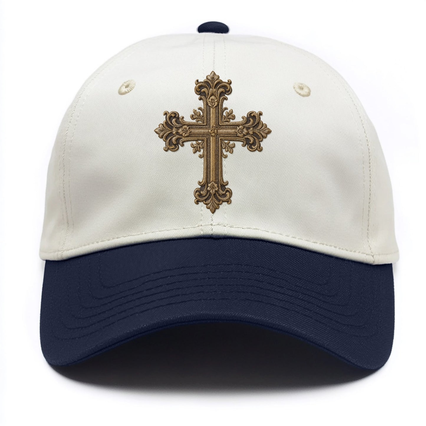 Victorian Cross  - Two Tone Cap - Navy