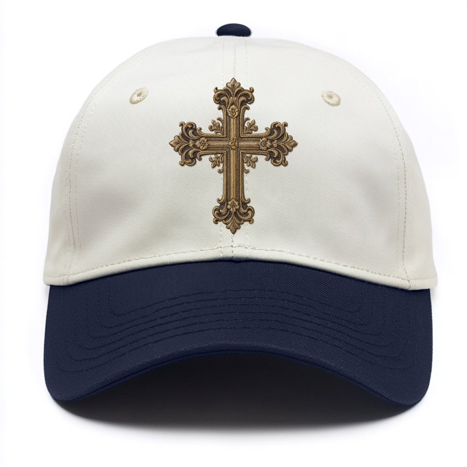 Victorian Cross  - Two Tone Cap - Navy