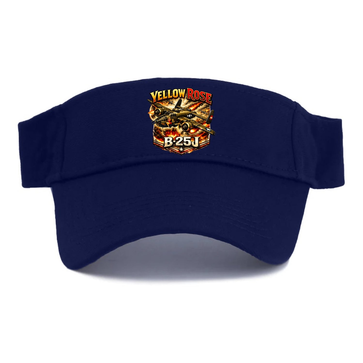 B 25j Yellow Rose - Visor - Navy