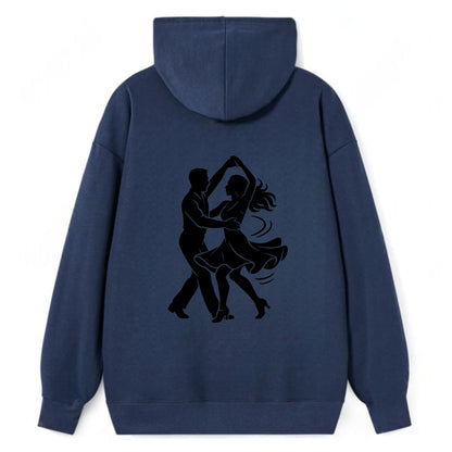 Salsa dancers spinning turn - Classic Pullover Hoodie - Navy