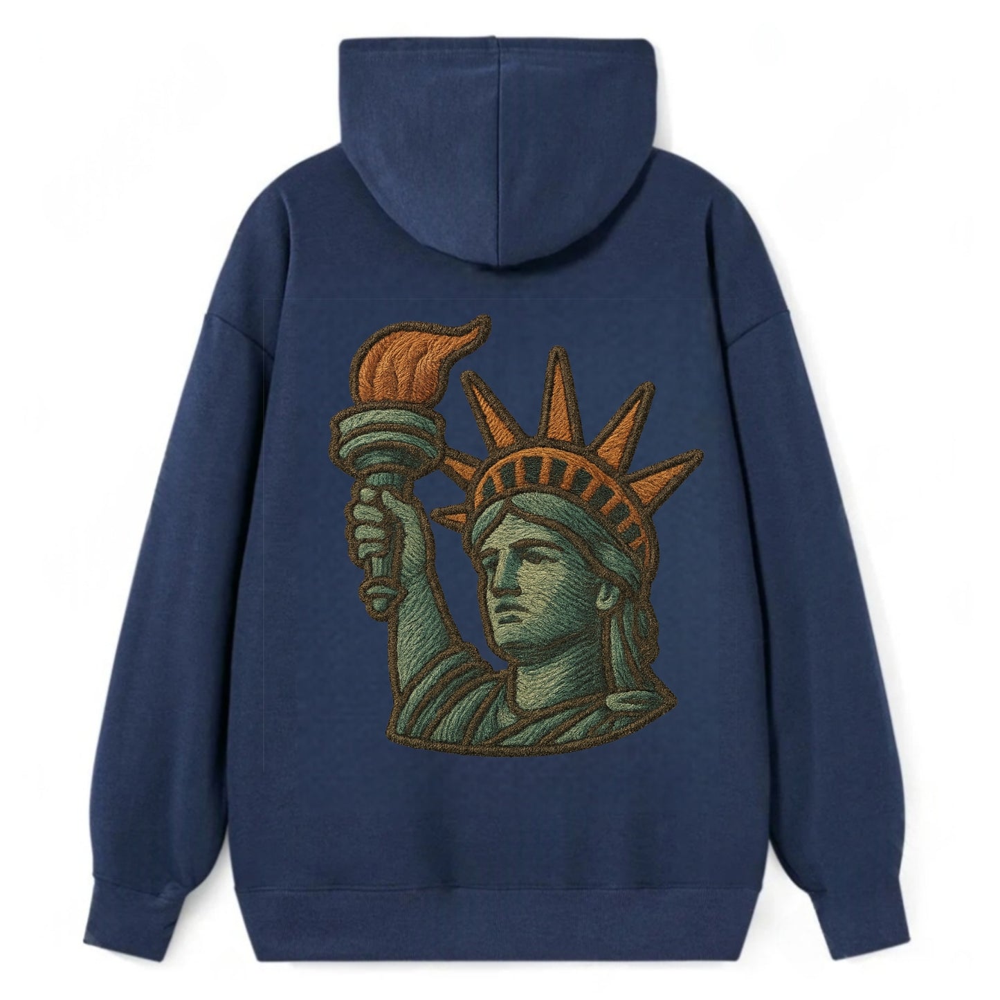Statue of Liberty  - Classic Pullover Hoodie - Navy