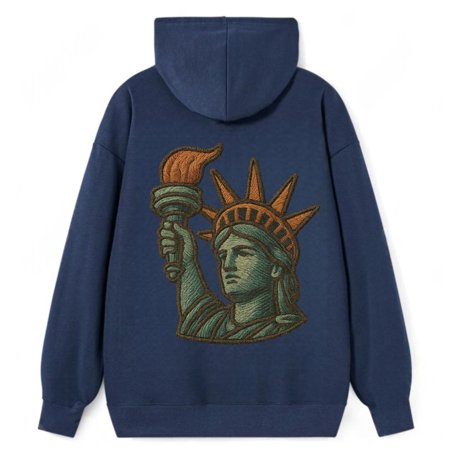 Statue of Liberty  - Classic Pullover Hoodie - Navy