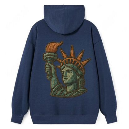 Statue of Liberty  - Classic Pullover Hoodie - Navy