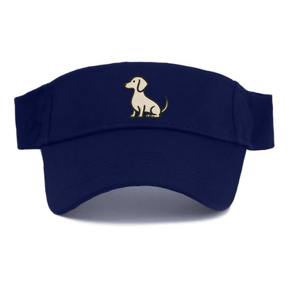 Dachshund - Long body profile view - Visor - Navy