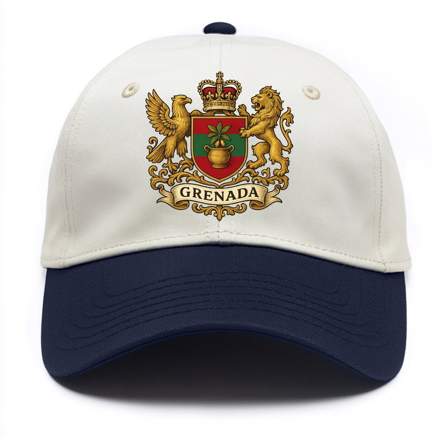 Grenada Heritage Badge  - Two Tone Cap - Navy