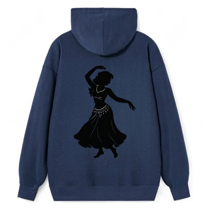 Belly dancer graceful gesture - Classic Pullover Hoodie - Navy