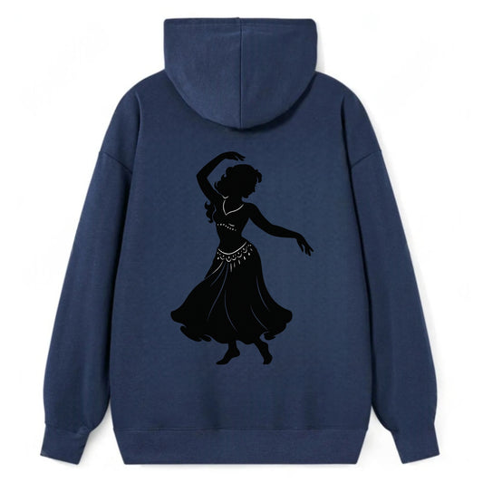 Belly dancer graceful gesture - Classic Pullover Hoodie - Navy
