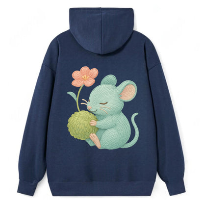 Mint Mouse - Classic Pullover Hoodie - Navy