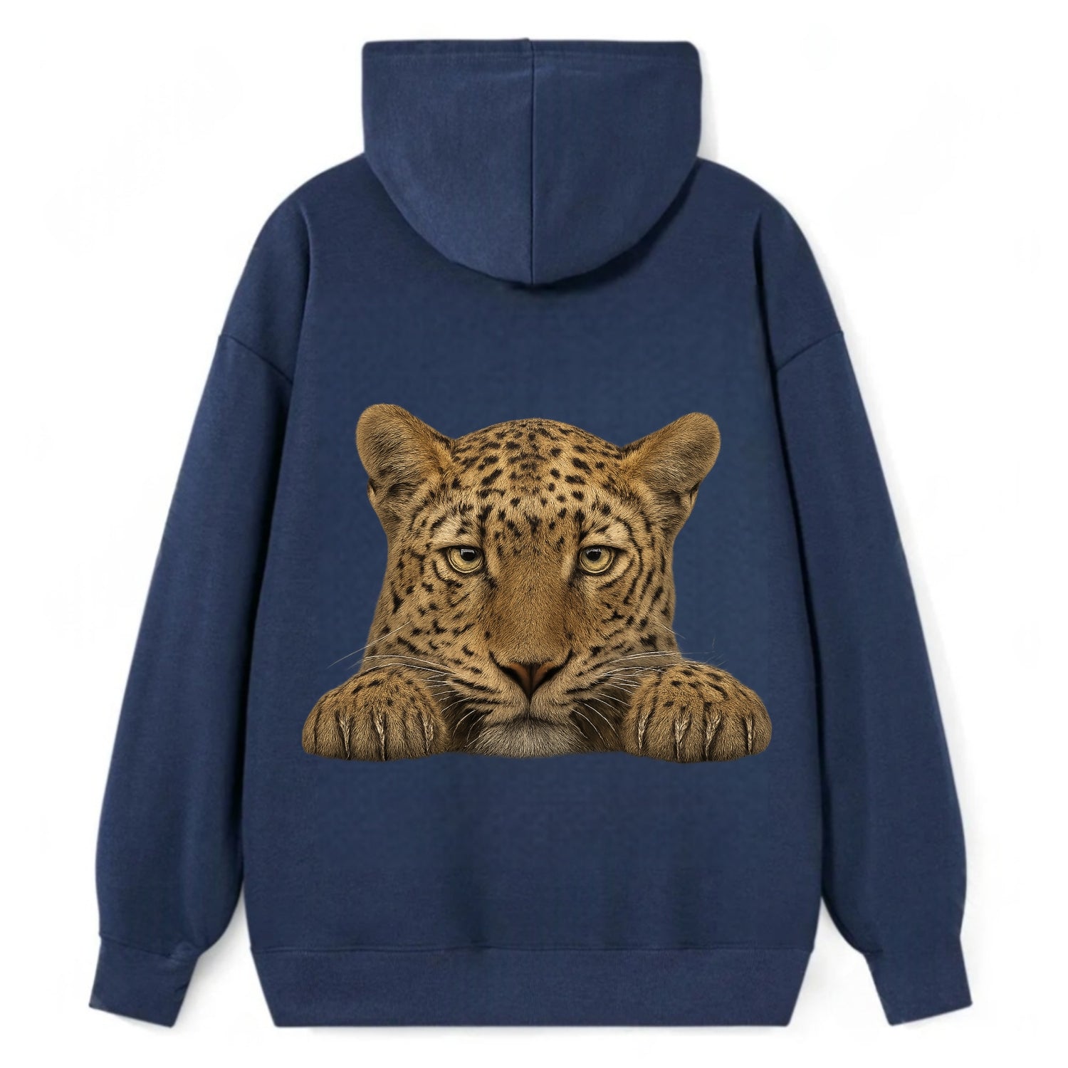 Leopard  - Classic Pullover Hoodie - Navy