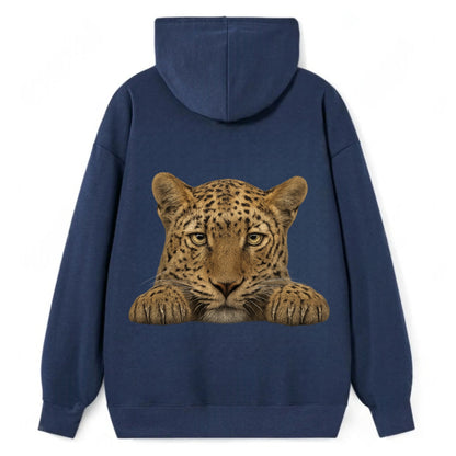 Leopard  - Classic Pullover Hoodie - Navy