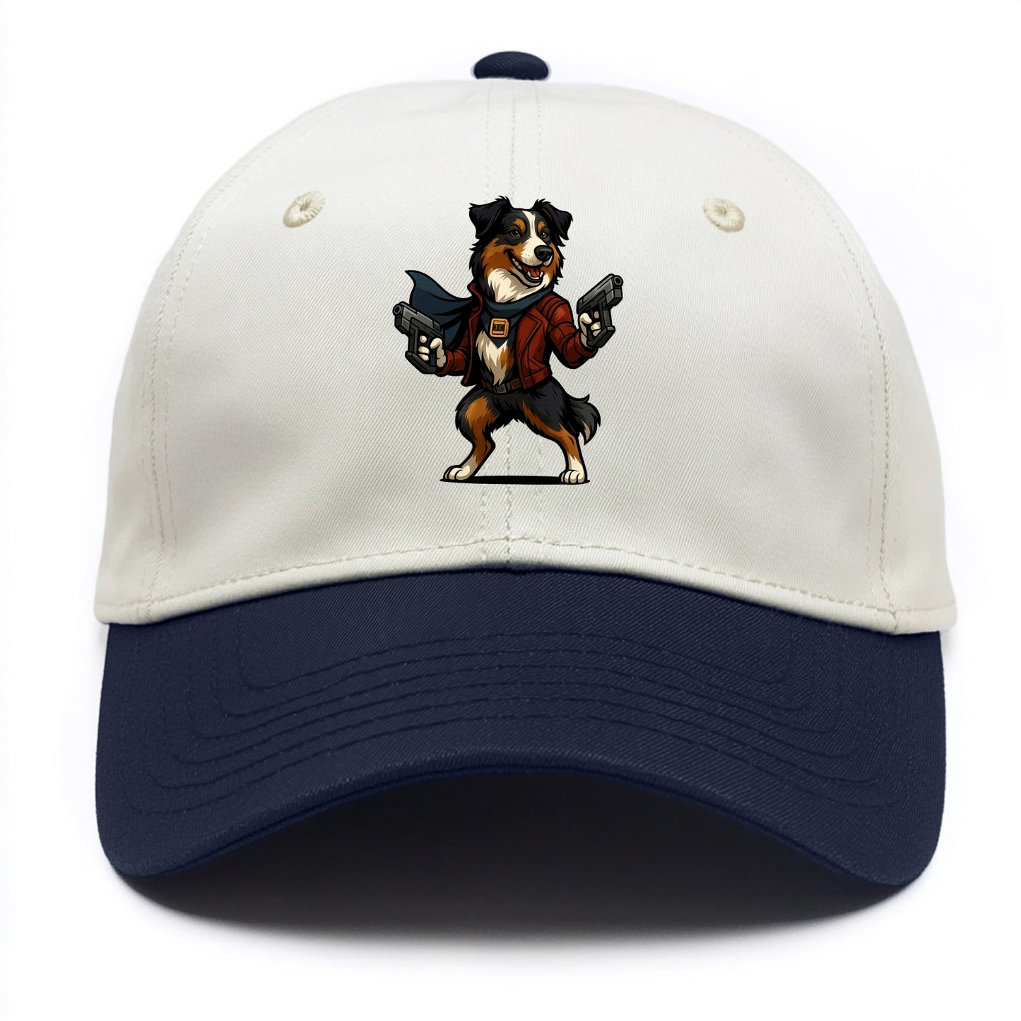 Australian Shepherd Star-Lord  - Two Tone Cap - Navy