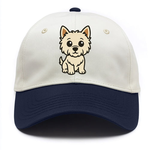 West Highland White Terrier - Alert standing pose - Two Tone Cap