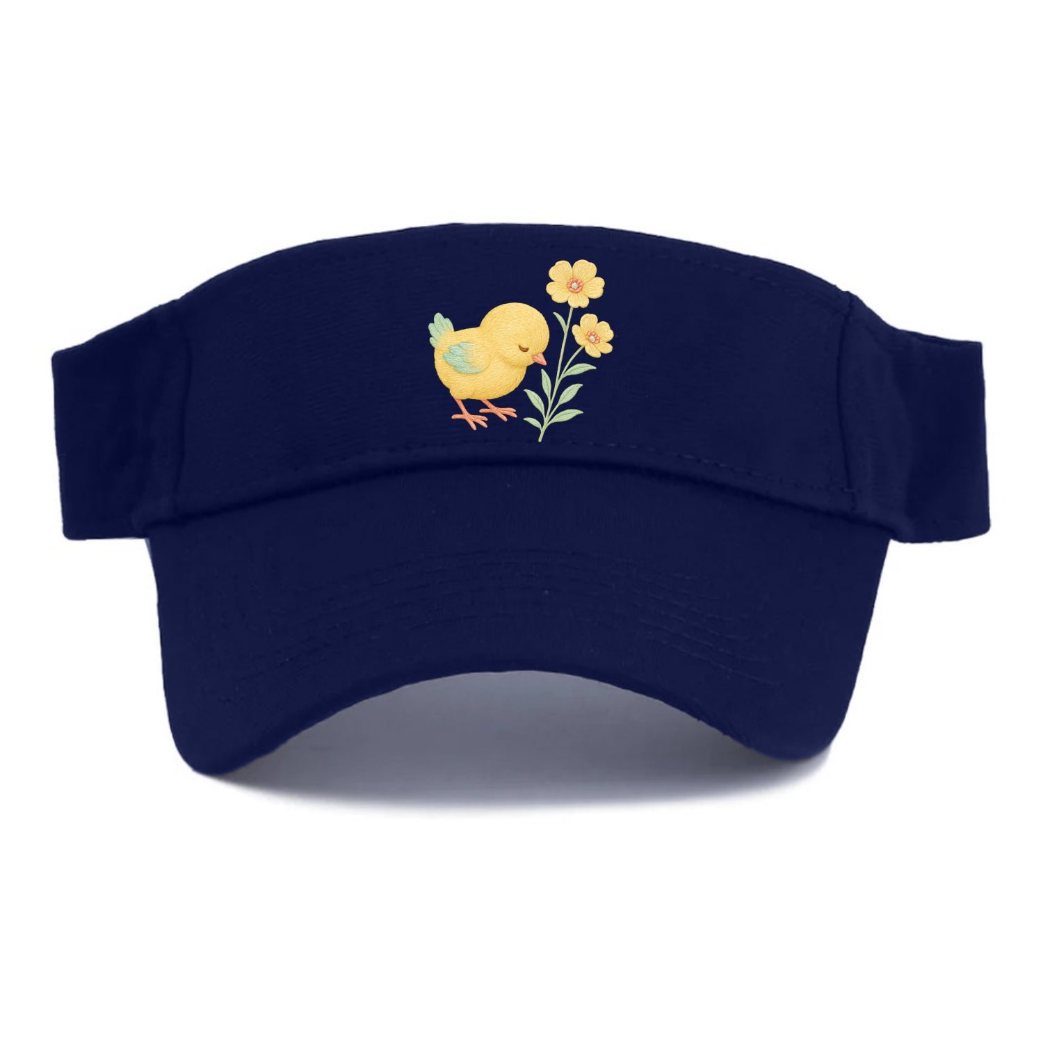 Yellow Chick - Visor - Navy