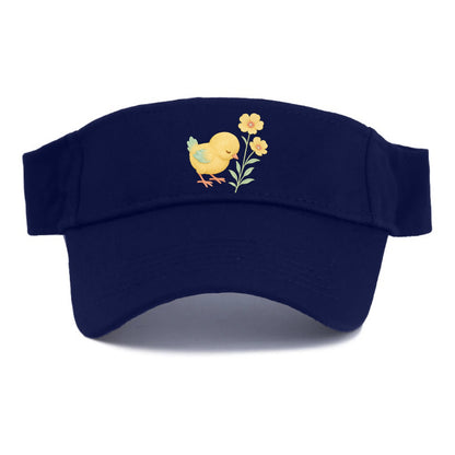 Yellow Chick - Visor - Navy