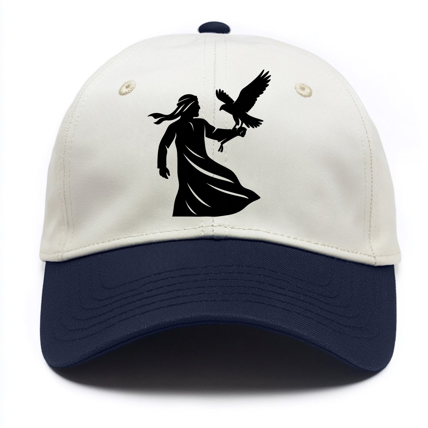 Arabian falconer with bird - Two Tone Cap - Navy
