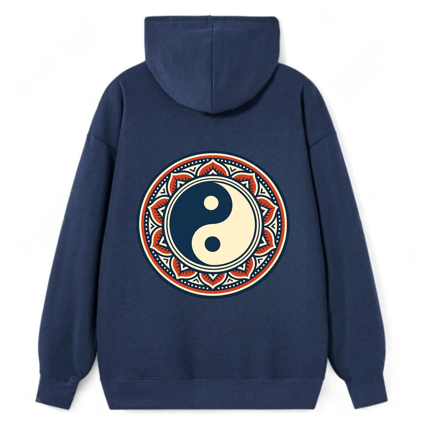 Harmony of Balance - Classic Pullover Hoodie - Navy